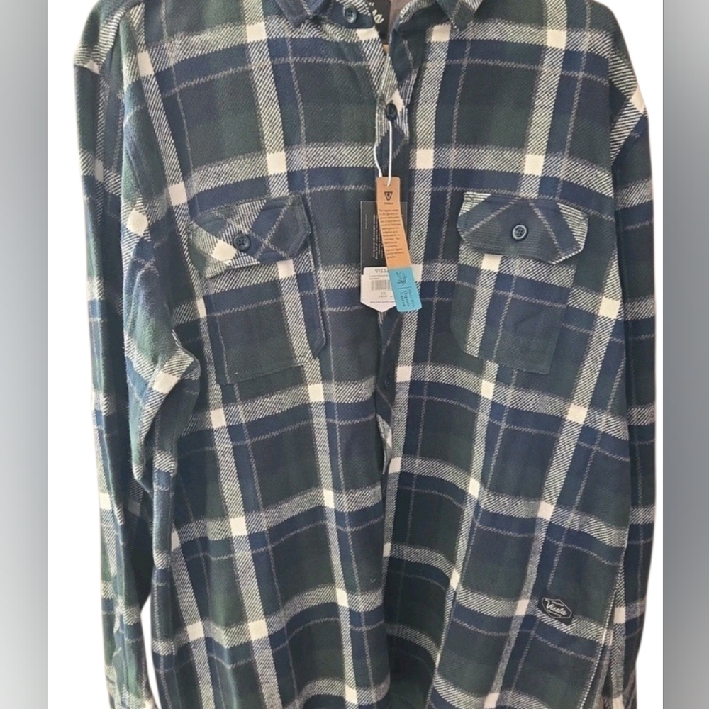 Vissla Creators Innovators Eco Flannel Shirt – Men’s XXL – Plaid (New with tags)